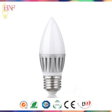 Pas cher LED C37 Die-Casting ampoule en aluminium 5W / 7W / 9W E27